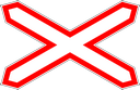 Знак 1.3.1 - Однопутная железная дорога