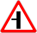 Знак 2.3.3 - Примыкание второстепенной дороги слева