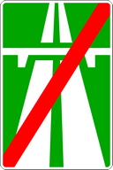Знак 5.2 - Конец автомагистрали