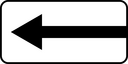 Знак 8.3.2 - Направления действия (налево)