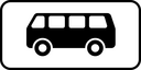 Знак 8.4.4 - Вид транспортного средства (автобусы)