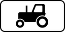 Знак 8.4.5 - Вид транспортного средства (тракторы)