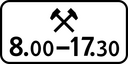 Знак 8.5.6 - Время действия